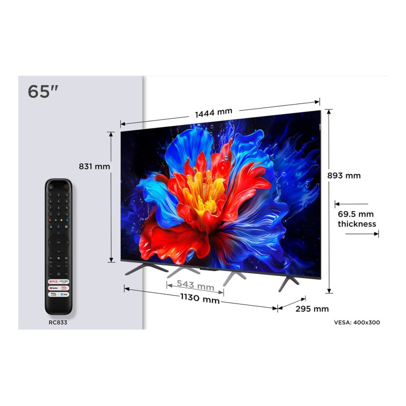 TV QLED 4K - 65P8K