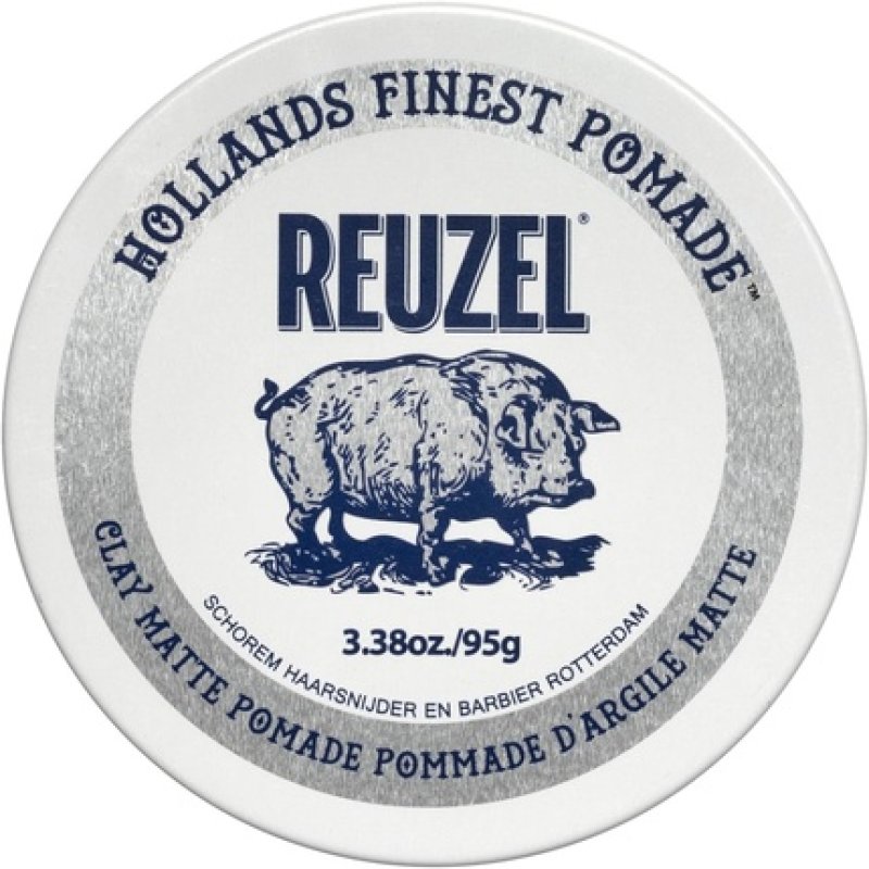Reuzel Matte Clay Pomade No Shine with Medium Hold for Natural Style