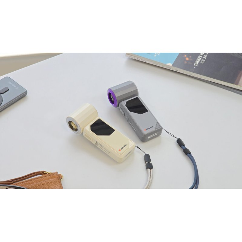 Verbatim Cool’n’Go AirJet Handheld Fan Grey/Purple