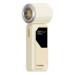 Verbatim Cool 'n' Go AirJet Argent, Blanc Ventilateur portable