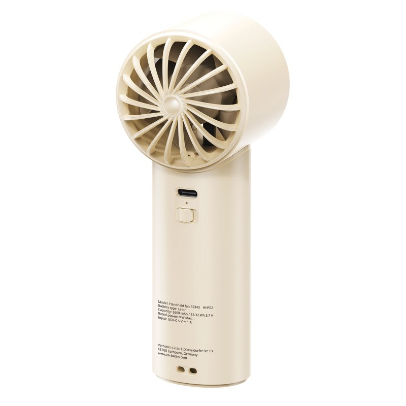 Verbatim Cool 'n' Go Ice Touch Argent, Blanc Ventilateur portable