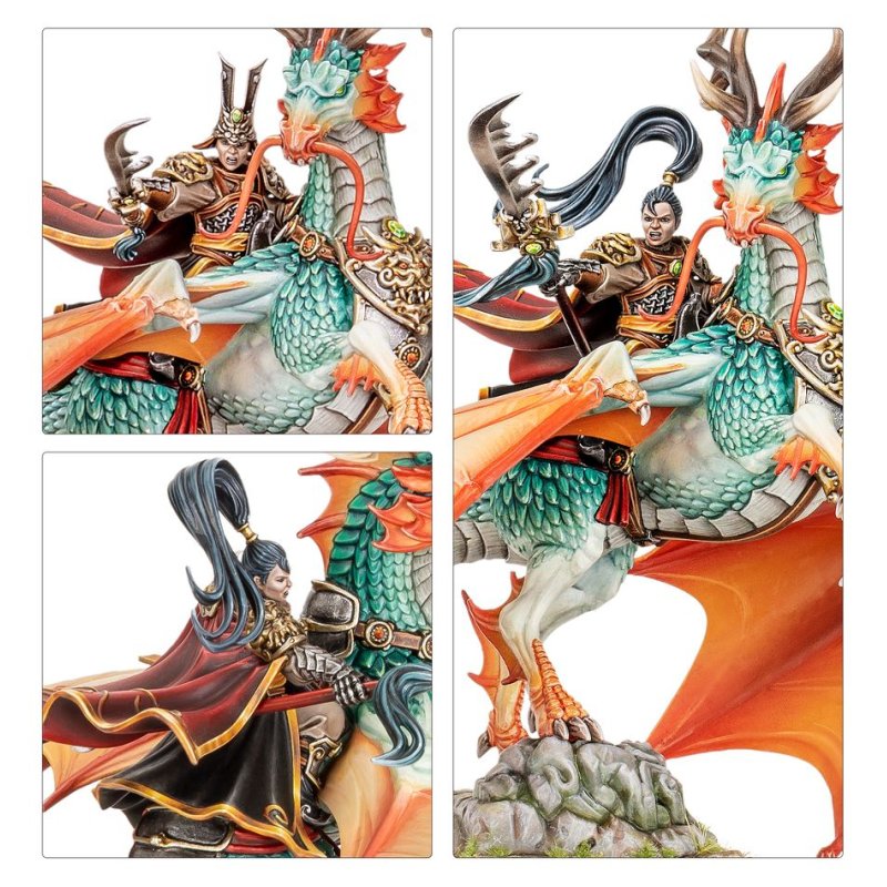 Warhammer ToW - Grand Cathay Seigneur Shugengan sur le Grand Esprit Longma