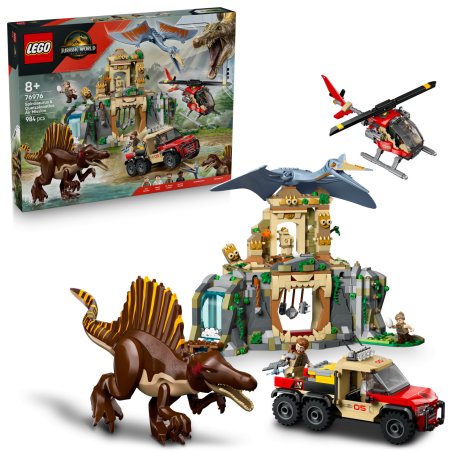 76976 Jurassic World Spinosaurier & Quetzalcoatlus: Hubschrauber-Einsatz