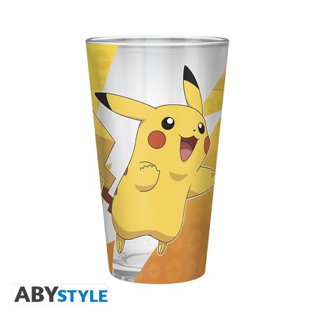POKEMON Large Glass Premium - Pikachu foil - 400 ml