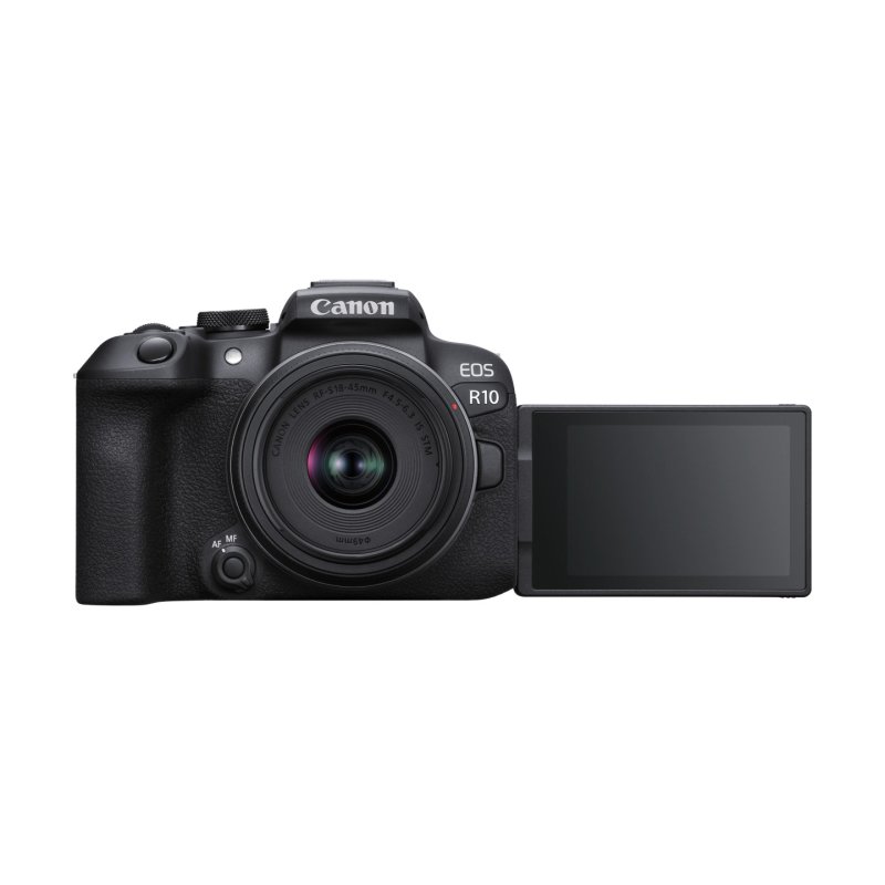 Canon EOS R10 RF-S 18-45mm F4.5-6.3 IS STM MILC 24.2 MP CMOS 6000 x 4000 pixels Black