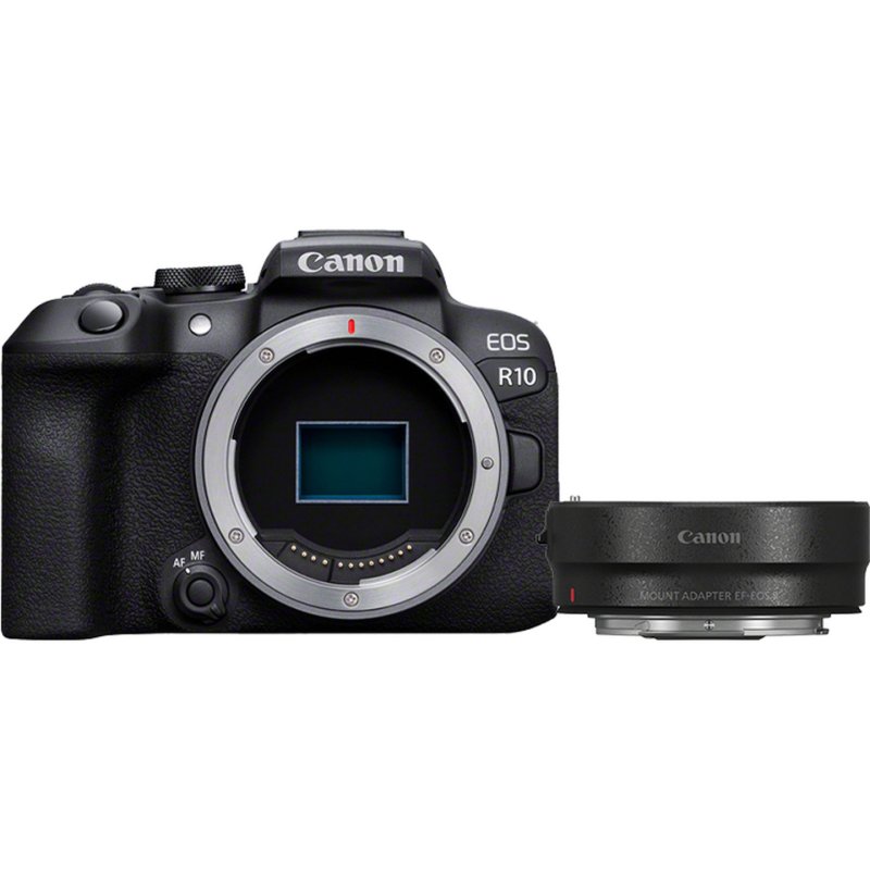 Canon EOS R10 RF-S 18-45mm F4.5-6.3 IS STM MILC 24.2 MP CMOS 6000 x 4000 pixels Black