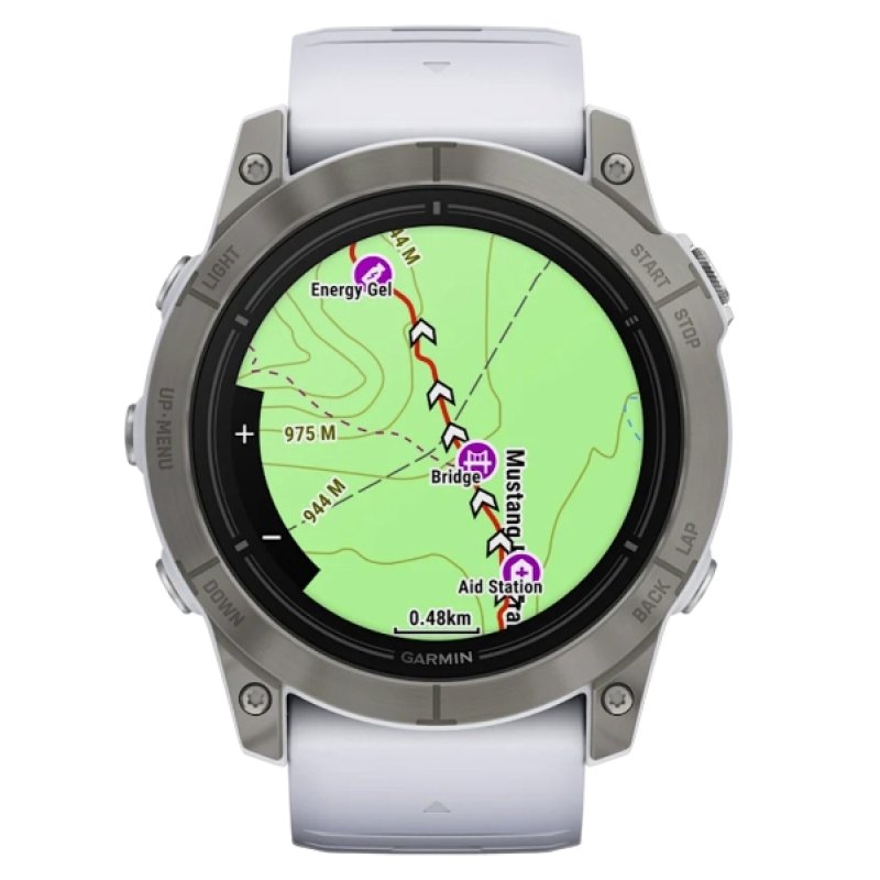 Garmin epix Pro (Gen 2) 3,56 cm (1.4") AMOLED 51 mm Numérique 454 x 454 pixels Écran tactile Titane Wifi GPS