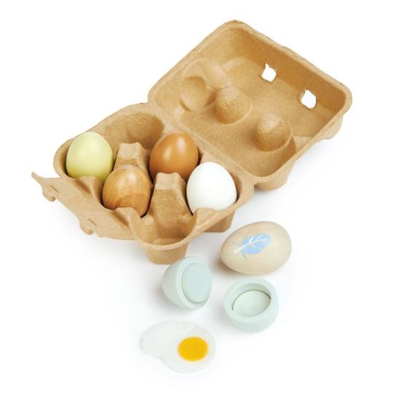 Tender Leaf - Wooden Eggs in Tray - (TL8285)