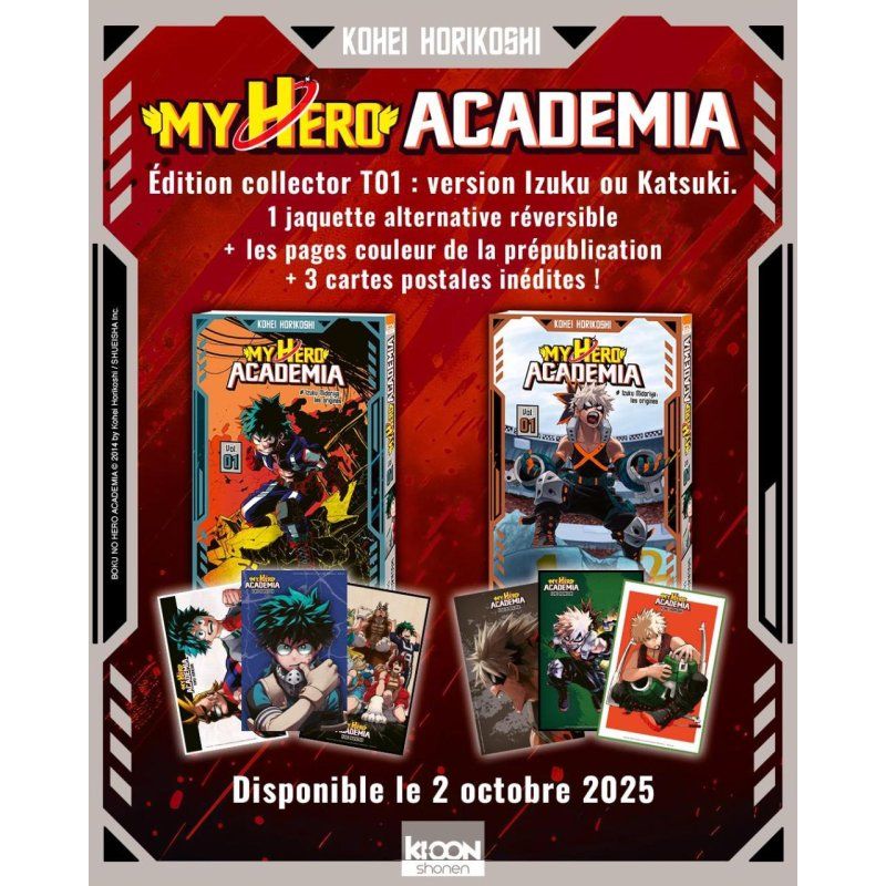 MY HERO ACADEMIA - Tome 1 - EDITION COLLECTOR BAKUGO