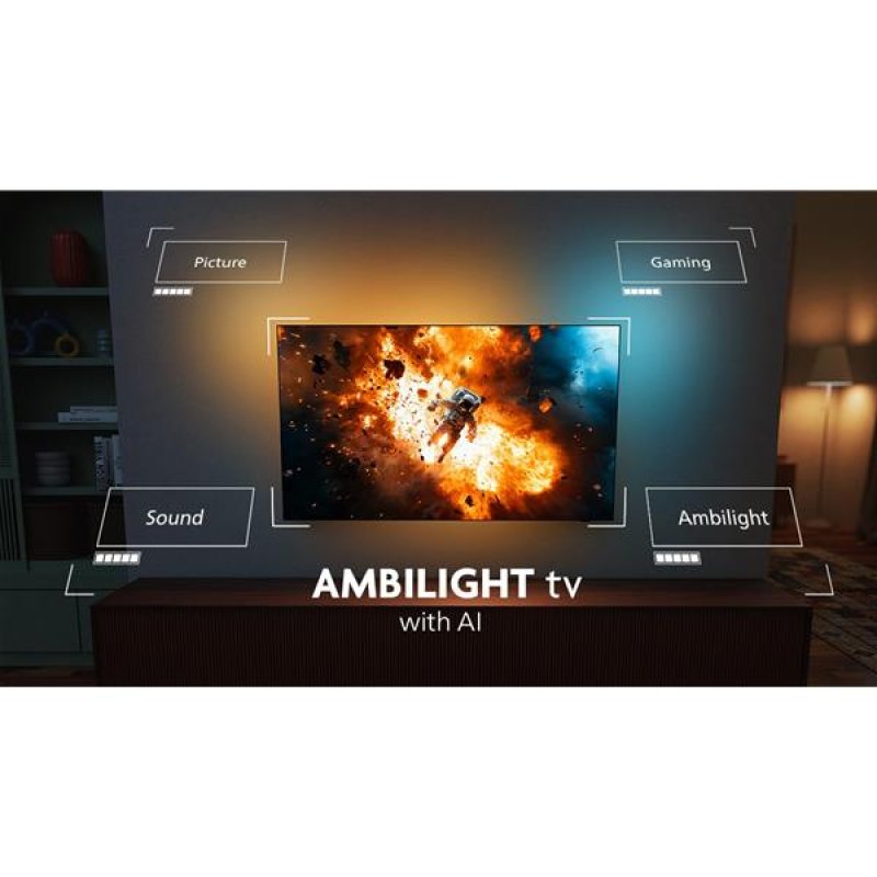 TV 48' OLED Ambilight 3 - P5 PRO Dolby Vision-Atmos - HDR10 GOOG *