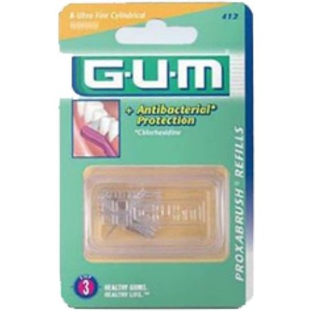 GUM Proxabrush Refills 8 Extra Fine Tapered 0.6mm 514
