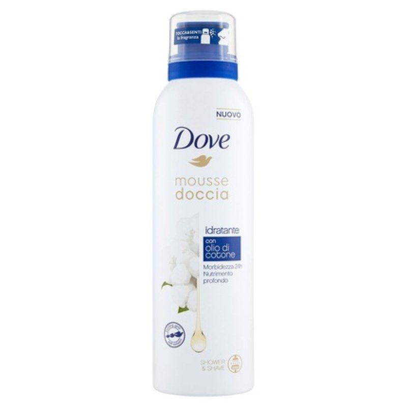 Dove Moisturizing Shower Mousse with Cotton Oil 200ml