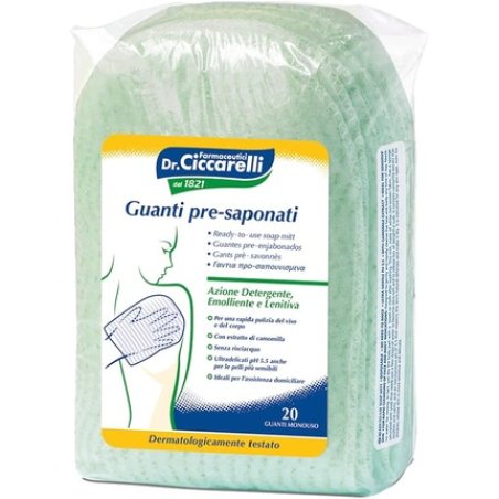 Dr. Ciccarelli Body Hygiene Ready-to-Use Soap Mitt 20-Piece