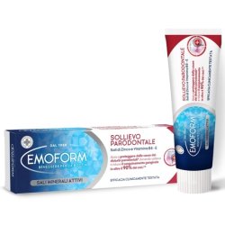 Emoform Toothpaste for Relief of Periodontal 75ml with Zinc Salts and Vitamin B5 - Protects Against Periodontal