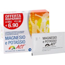 Magnesium and Potassium ACT Fatigue Reduction 14 Sachets
