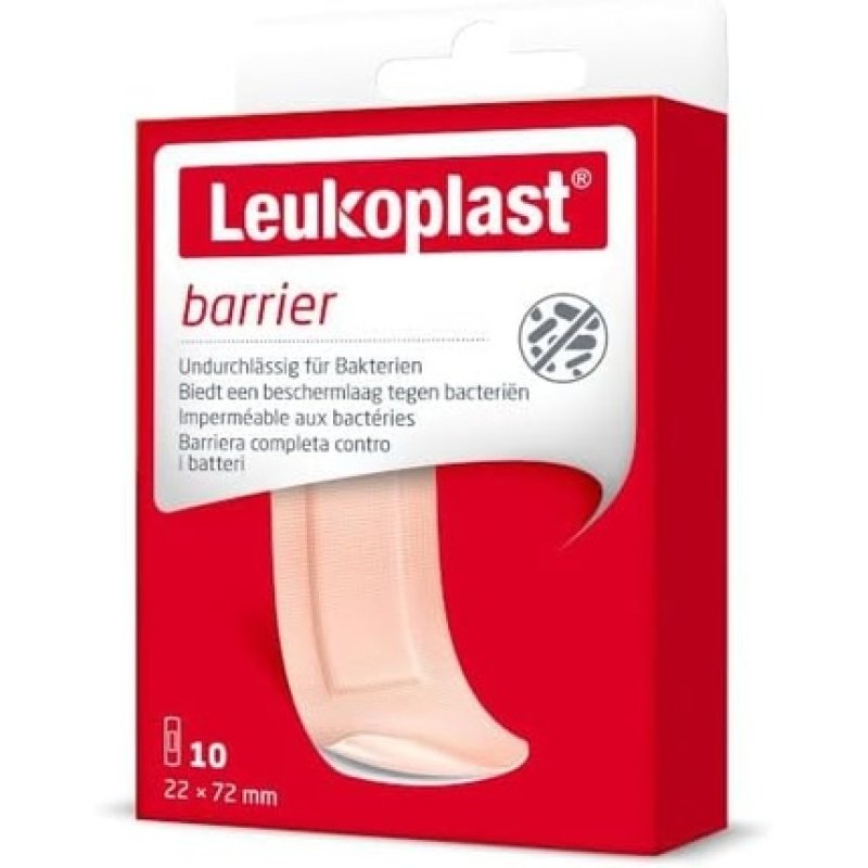 Leukoplast Barrier Plasters 72 x 22 cm 10 Pieces