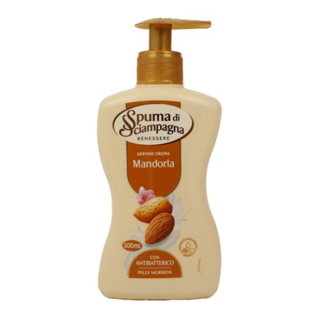 Champagne Foam Foam Of Champagne Soap Cream Almond Milk With Antibacterial Dispenser 300 Milliliters