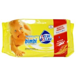 Fresh Clean Bimbi Wet Wipes 72 Pieces