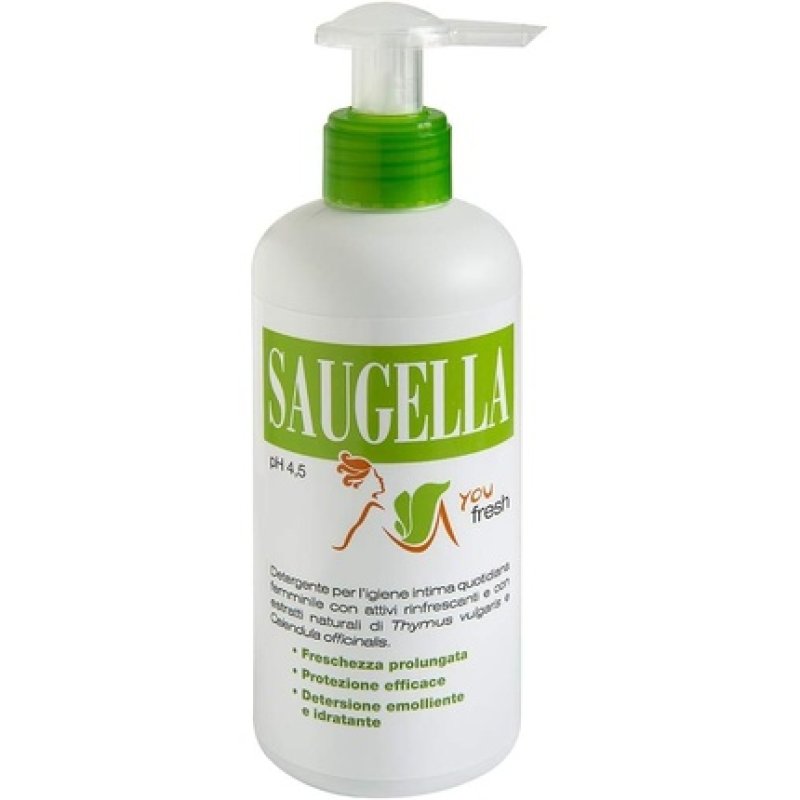 Saugella Youfresh Intimate Cleanser for Women Who Spend Many Hours Outside Home 200ml