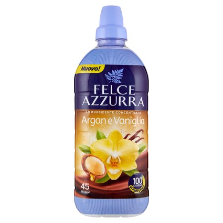 Felce Azzurra Fabric Softener 900 Milliliters Concentrated 45 Washes Argan