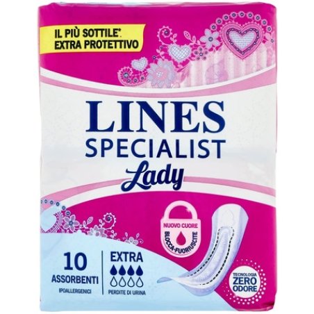 Lines Specialist Incontinence Extra Pads 10 Pack