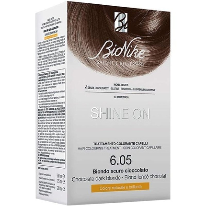 BioNike Shine On Hair Coloring Treatment Chocolate Blonde 6.05