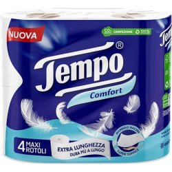 Time - Rolls, Classic, Cotton Fibers, Maxi, 3-Ply - 4 Pack