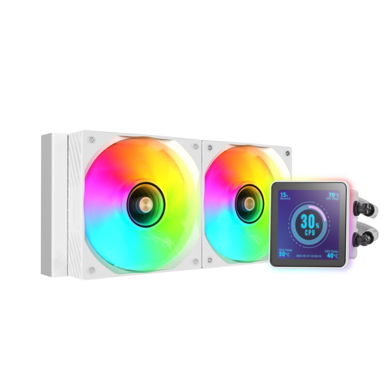 Mars Gaming ML-VISIONPRO240W Processor All-in-one liquid cooler 12 cm White 1 pc(s)