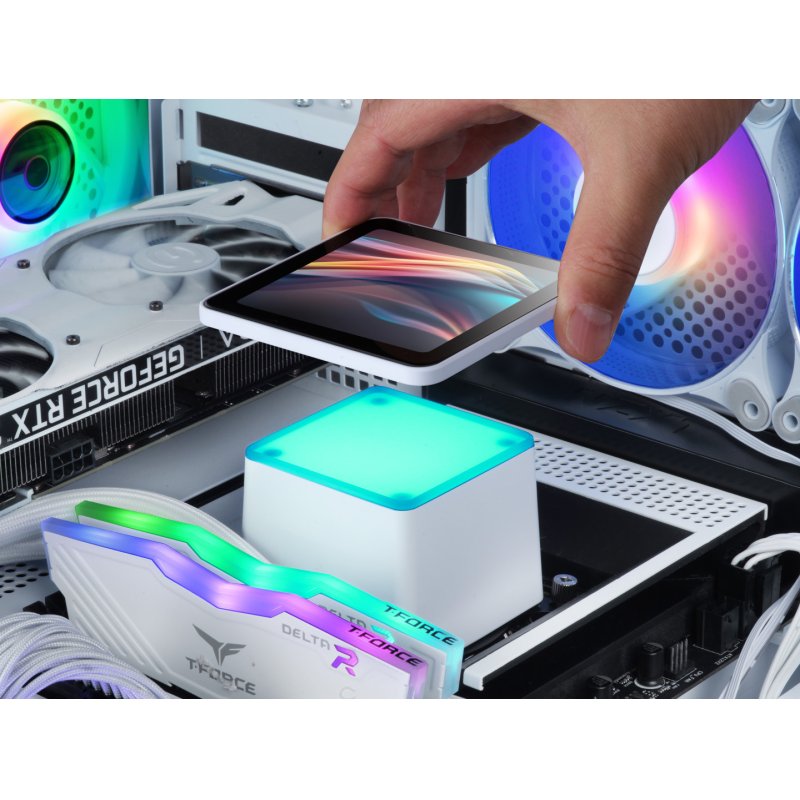 Mars Gaming ML-VISIONPRO240W Processeur Refroidisseur de liquide tout-en-un 12 cm Blanc 1 pièce(s)