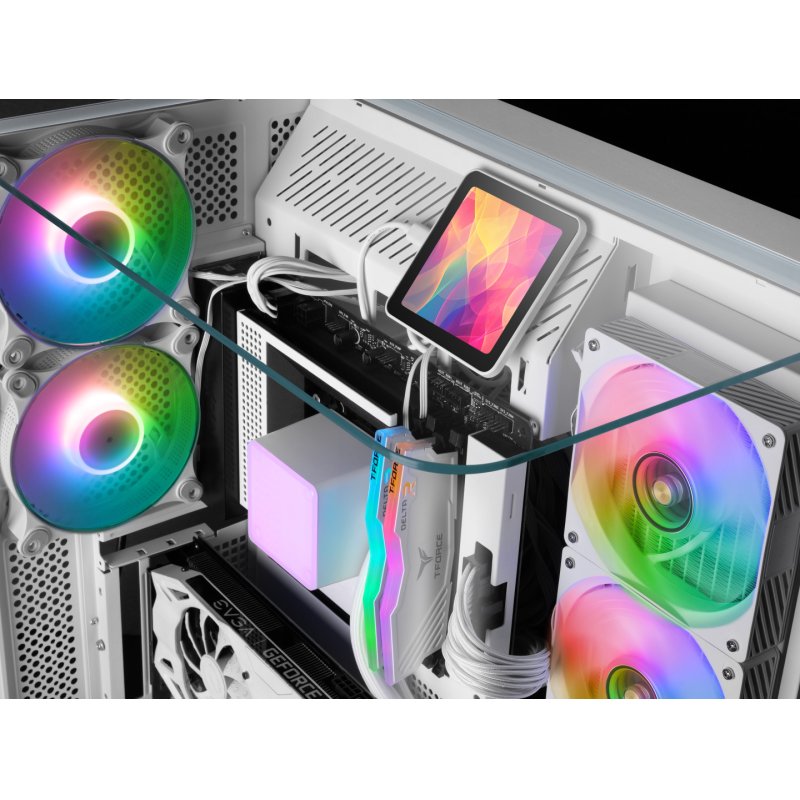 Mars Gaming ML-VISIONPRO240W Processeur Refroidisseur de liquide tout-en-un 12 cm Blanc 1 pièce(s)