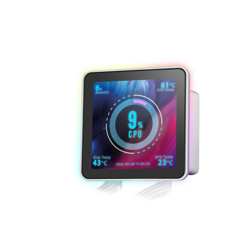 Kit Watercooling AIO Mars Gaming ML-Vision Pro RGB - 240mm (Blanc)