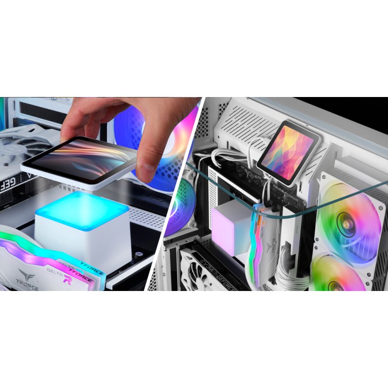 Kit Watercooling AIO Mars Gaming ML-Vision Pro RGB - 240mm (Blanc)