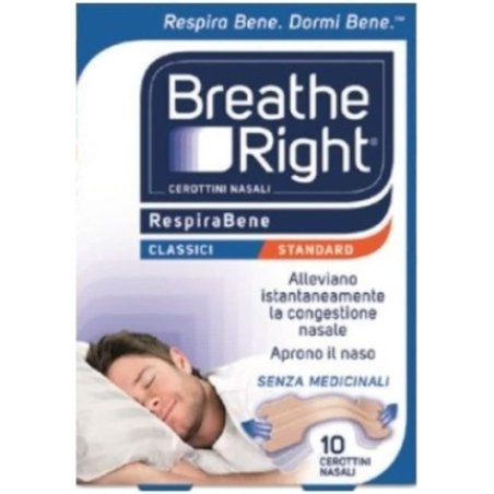 Breathe Right Original Standard Nasal Strips 10 Pieces