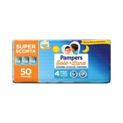 Pampers Sun and Moon Size 4 Maxi 7-18 kg with 50 Diapers