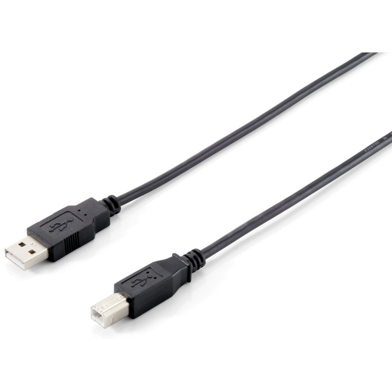 Equip USB 2.0 Cable - USB-A (M) - USB-B (M) - 1,8m - Black