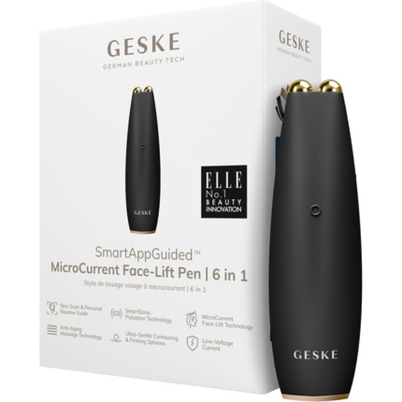 Geske Smartappguided Microcurrent Face Lift Pen 6 in 1 Anti-Aging Device