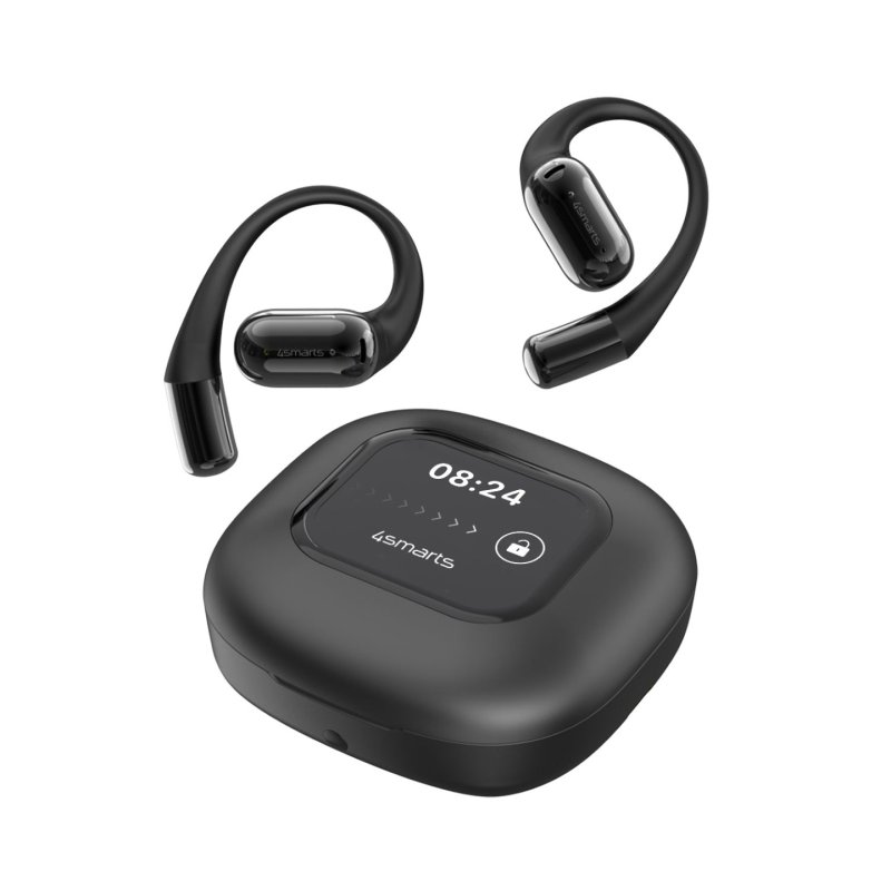 4smarts SkyBuds AI Headphones Wireless Open-ear Calls/Music Bluetooth Black