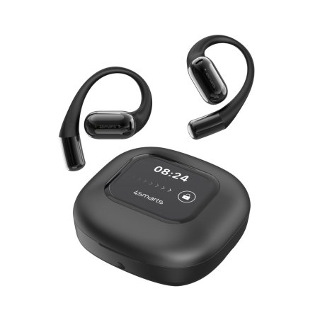 4smarts Open-Ear Bluetooth Kopfhrer SkyBuds AI Screen,schwarz
