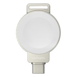 4smarts 541476 mobile device charger Smartwatch Brown, Silver, White USB Wireless charging Indoor, Outdoor