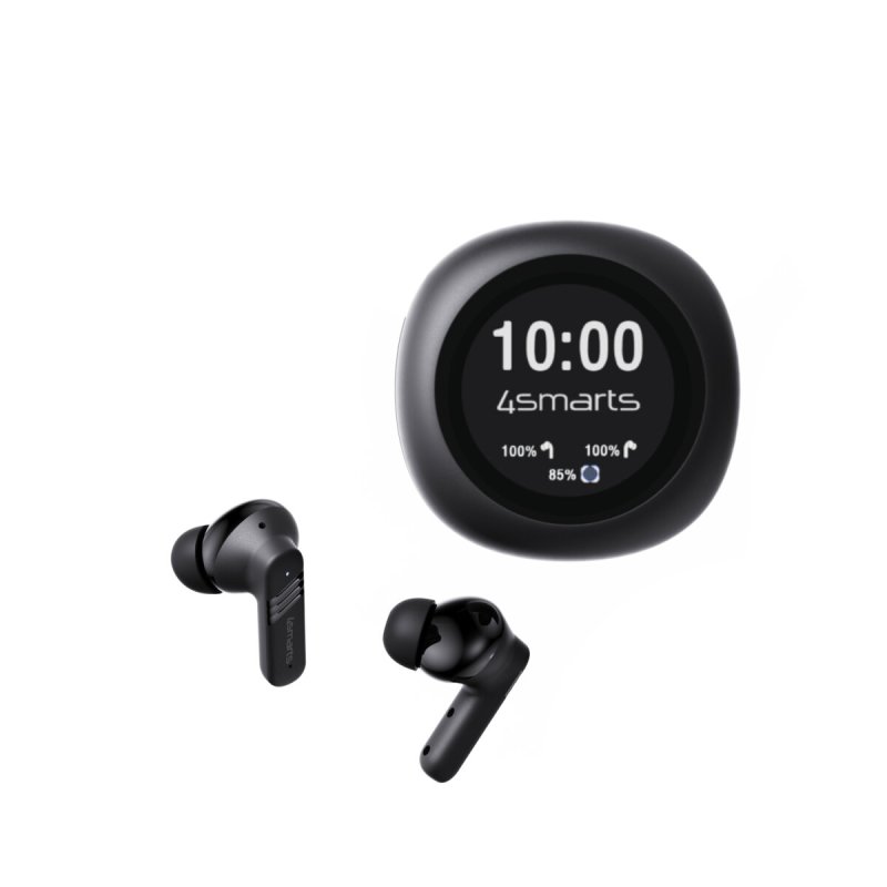 4smarts TWS Bluetooth Kopfhrer SkyBuds Screen Pro ANC,schwarz
