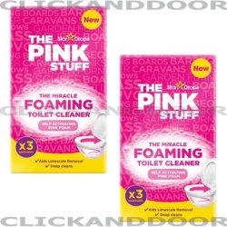 The PINK STUFF Miracle Foaming Toilet Cleaner Value Deal Pink Foam 100g