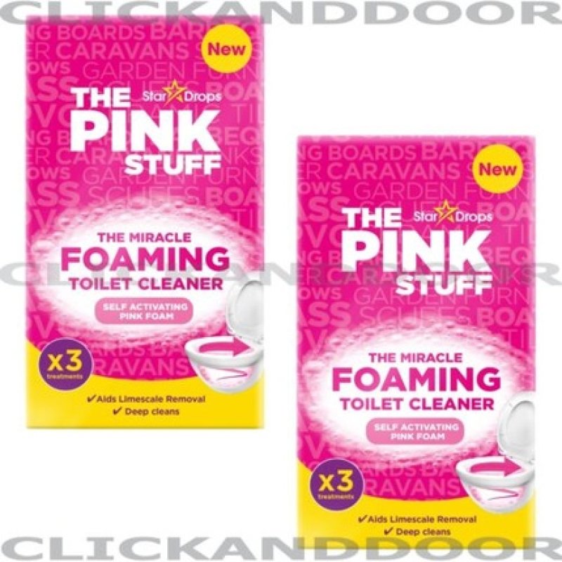 The PINK STUFF Miracle Foaming Toilet Cleaner Value Deal Pink Foam 100g