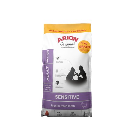 ARION - Original sensitive medium 12 3kg - 15 kg total - promo