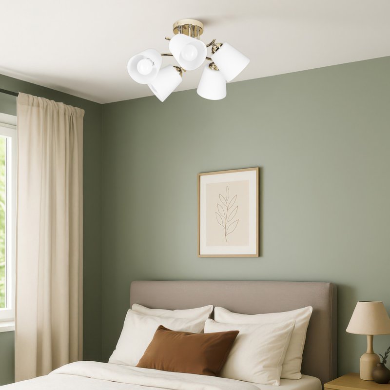 Activejet AJE-EMILY 5P GD éclairage de plafond E27 200 W