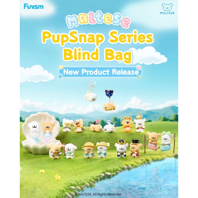 Maltese PupSnap Blind Bag assortiment mini-figurines 3 cm (16)