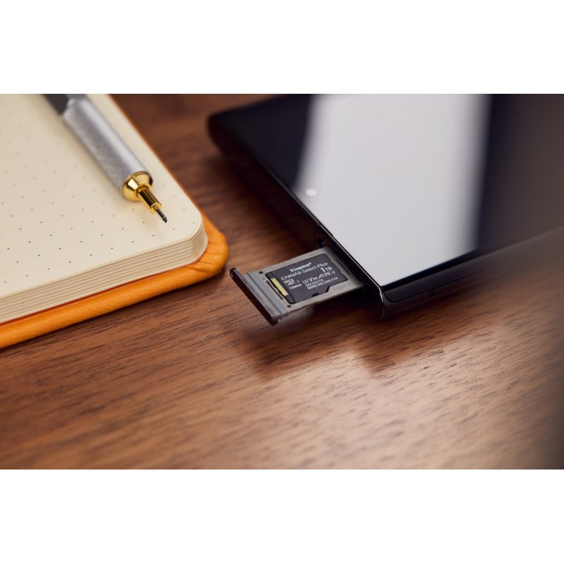 Kingston 1TB Canvas Select Plus Gen3 MicroSDXC Card with SD Adapter, UHS-I Class 10, U3, V30, A1 App Performance,