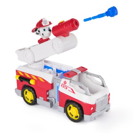 PAW Patrol Fire Rescue: Marshall Rescue Fire Engine with Action Figure & Projectile Launcher & Toy Truck, Kids Toys for