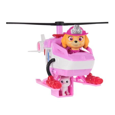 PAW Patrol Pat' Patrouille Mission pompiers : Hélicoptère de pompiers Stella avec figurine articulée, figurine