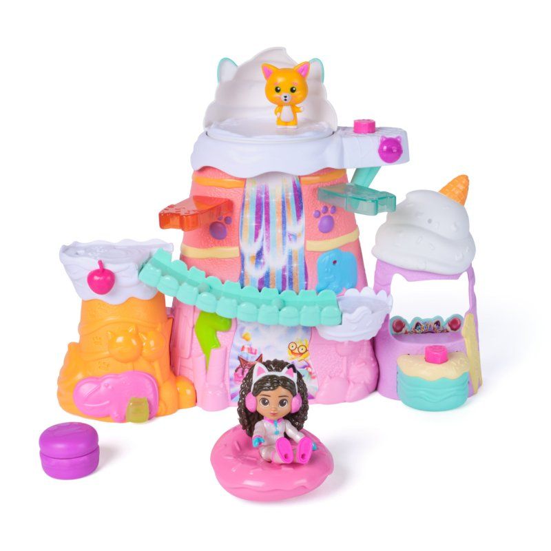 Gabby's Dollhouse : The Movie, Gabby's Sweet Treat Mountain Playset, 12-Piece Set with Figures & Accessories, Kids Toys