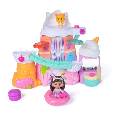 Gabby's Dollhouse : The Movie, Gabby's Sweet Treat Mountain Playset, 12-Piece Set with Figures & Accessories, Kids Toys